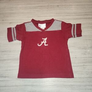 Vintage Alabama Crimson Tide Short Sleeve Shirt Toddler Red Size 3 A2